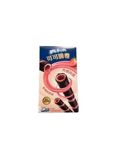 Oreo Wafer Roll – Strawberry Cream (55g, China Edition)